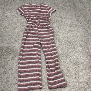 Zara Multicolor Ribbed Knit Jumpsuit